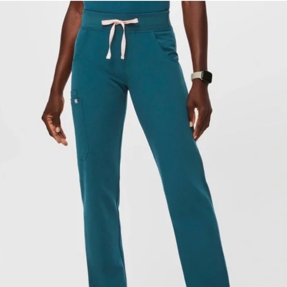 COPY - SELLING 2 PAIR! Teal Cargo Scrub Pant